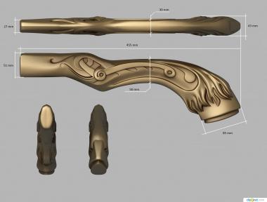 Handle (Ax handle, RKT_0022) 3D models for cnc